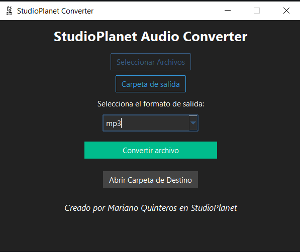 Imagen de StudioPlanet Converter | Convertidor de Audio